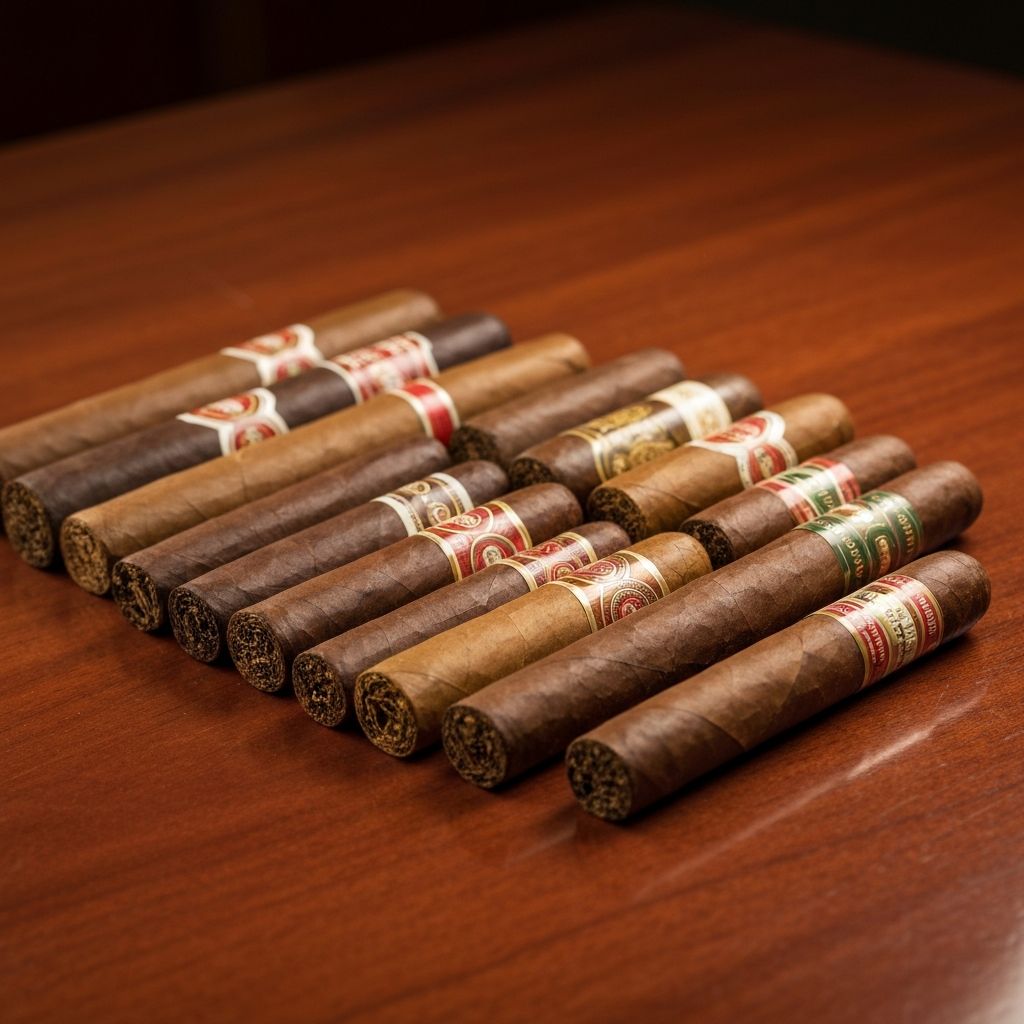 Szeroki wybór premium cygar - różne rozmiary i opakowania