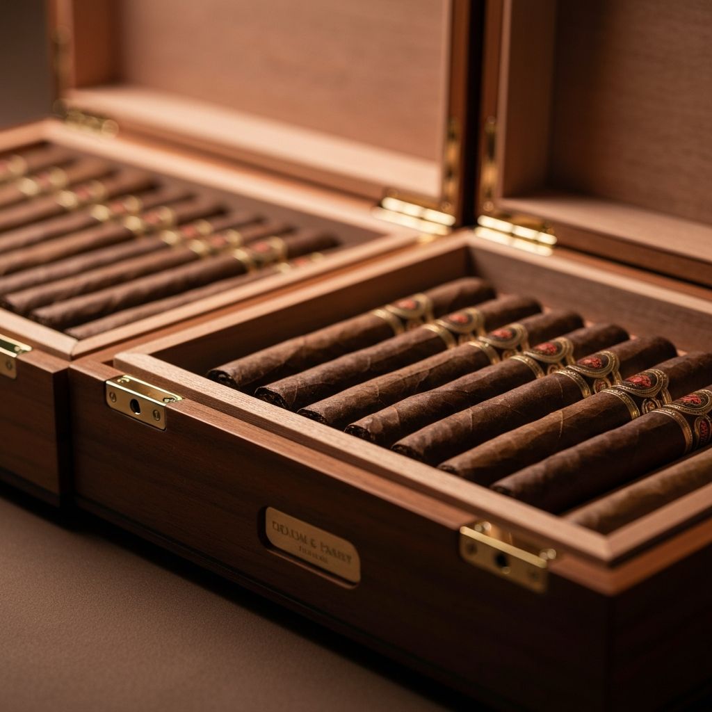Ekskluzywne cygara premium w eleganckiej humidorze - Dom Cygar